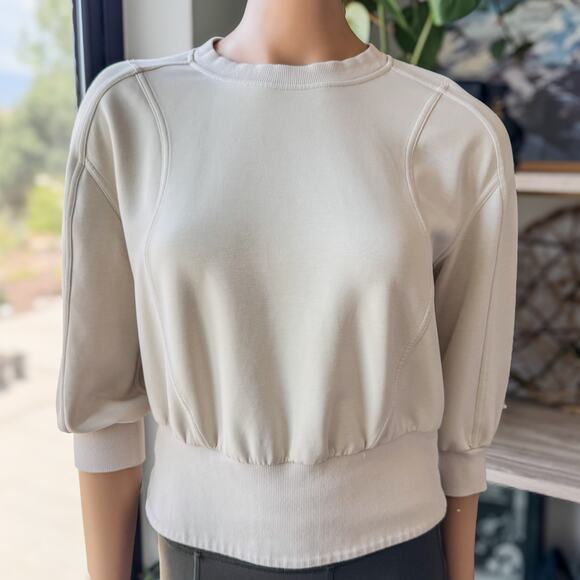 Lululemon, Softstreme Ribbed Hem Pullover in Natural Ivory, Women’s Size 6 - Picture 2 of 10